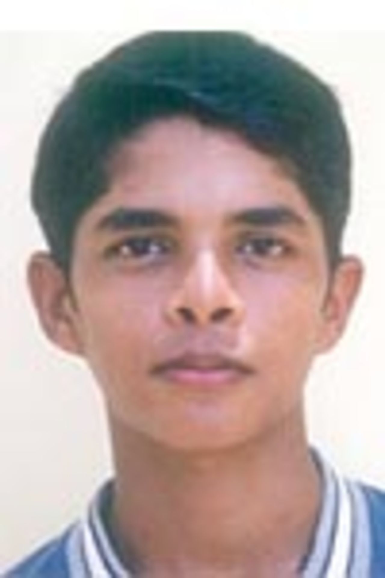 Sree Santh, Kerala Under 19, Portrait