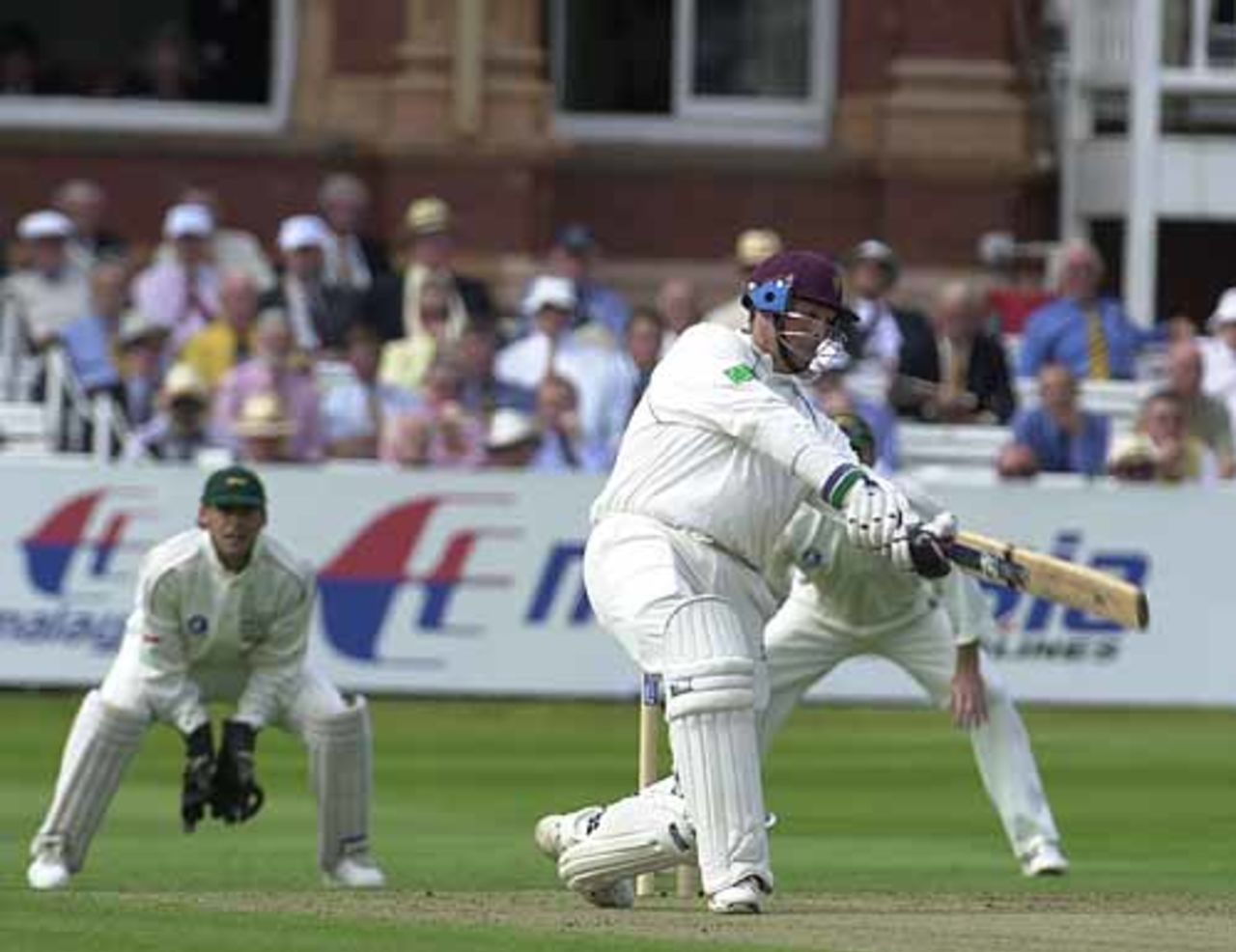 Marcus Trescothick crashes a four through the covers in his innings of 18, C&G Trophy final, Lord's, Sat 1 Sep 2001