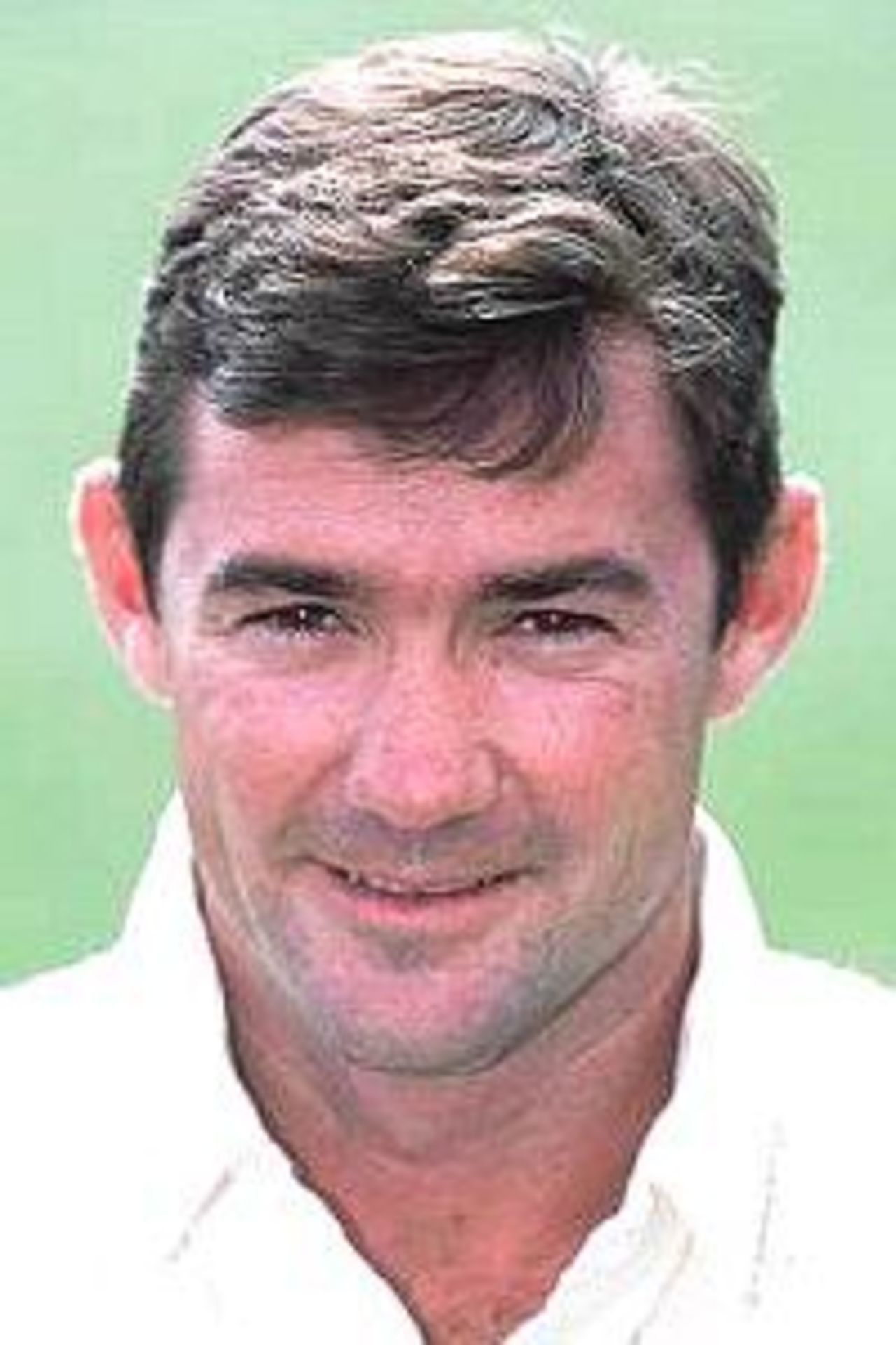 Portrait of Jimmy Maher of Glamorgan CCC during the Glamorgan 2001 season photocall held in Cardiff, Wales.