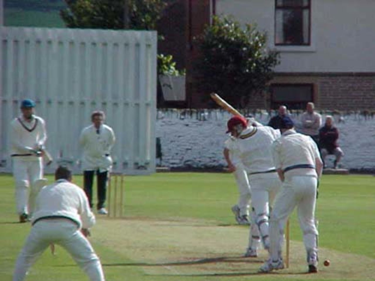 Mark Greenhalgh is bowled by Ormerod for 8