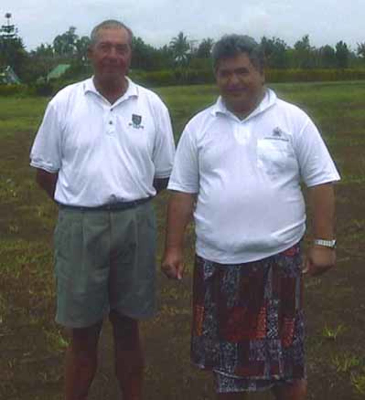 SECA President Seb Kohlase (left) with Samoan Prime Minister and SECA Patron, The Hon. Mr Tuilaepa Sailele Malielegaoi