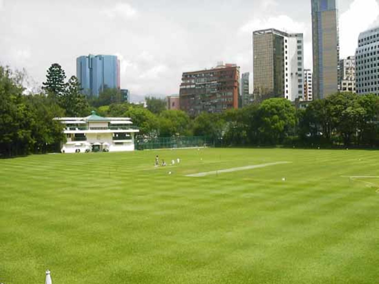 The picturesque Hong Kong Cricket Club on Hong Kong island