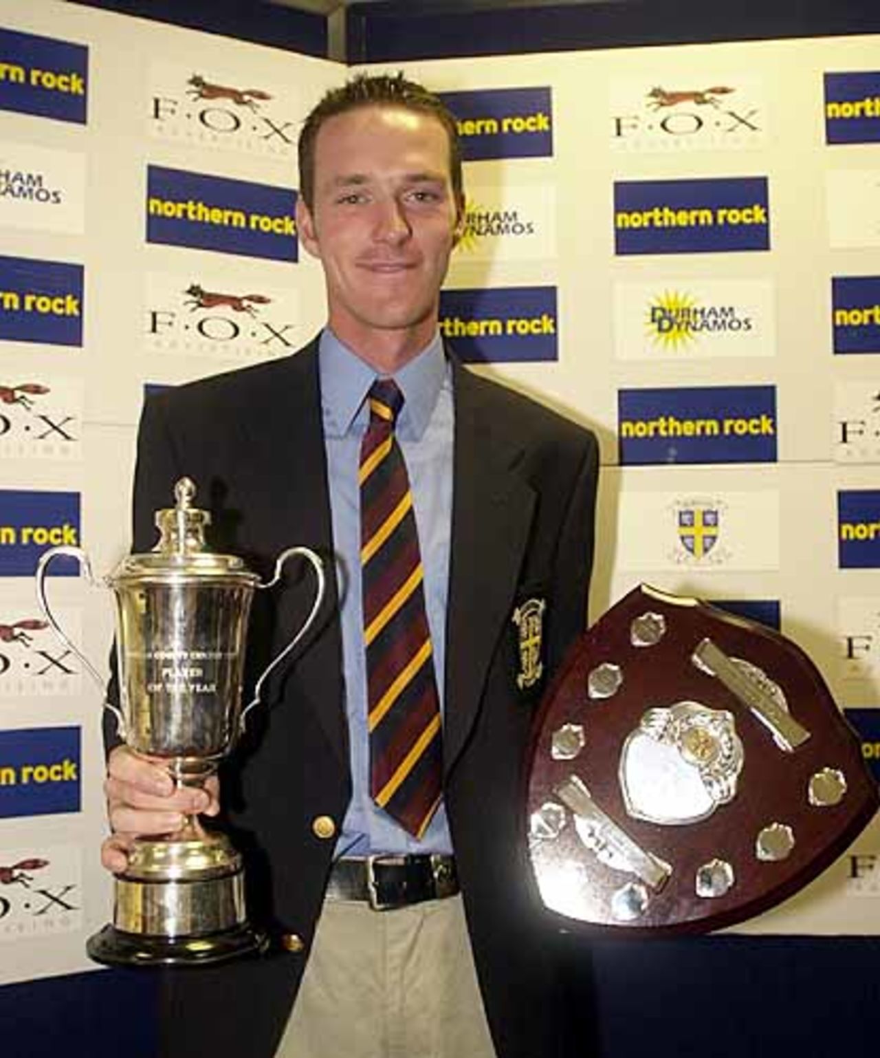 Andrew Pratt, the Durham 2001 Player of the Year and Fielder of the Year