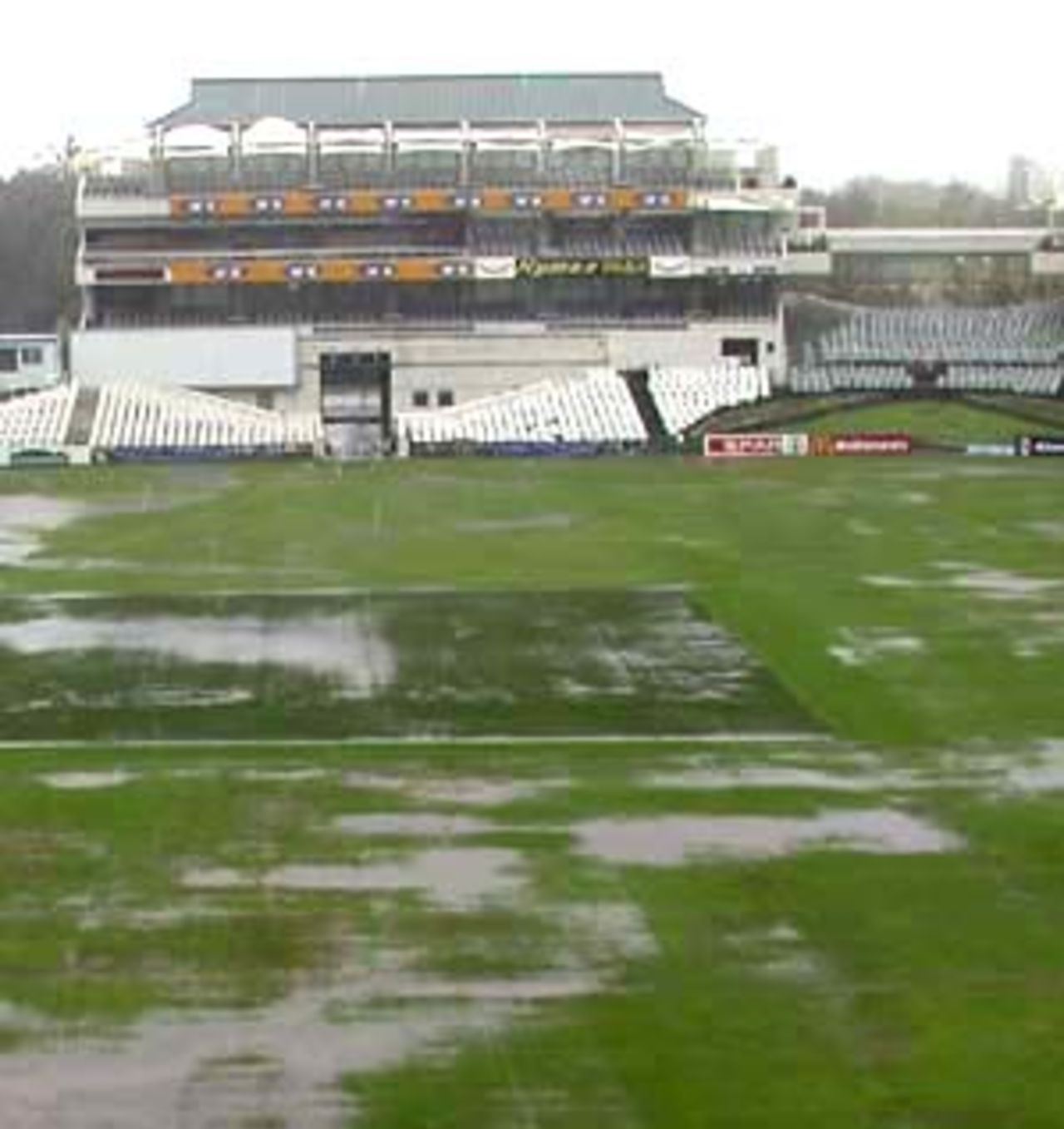 Rain is still falling over Cape Town flooding Newlands
