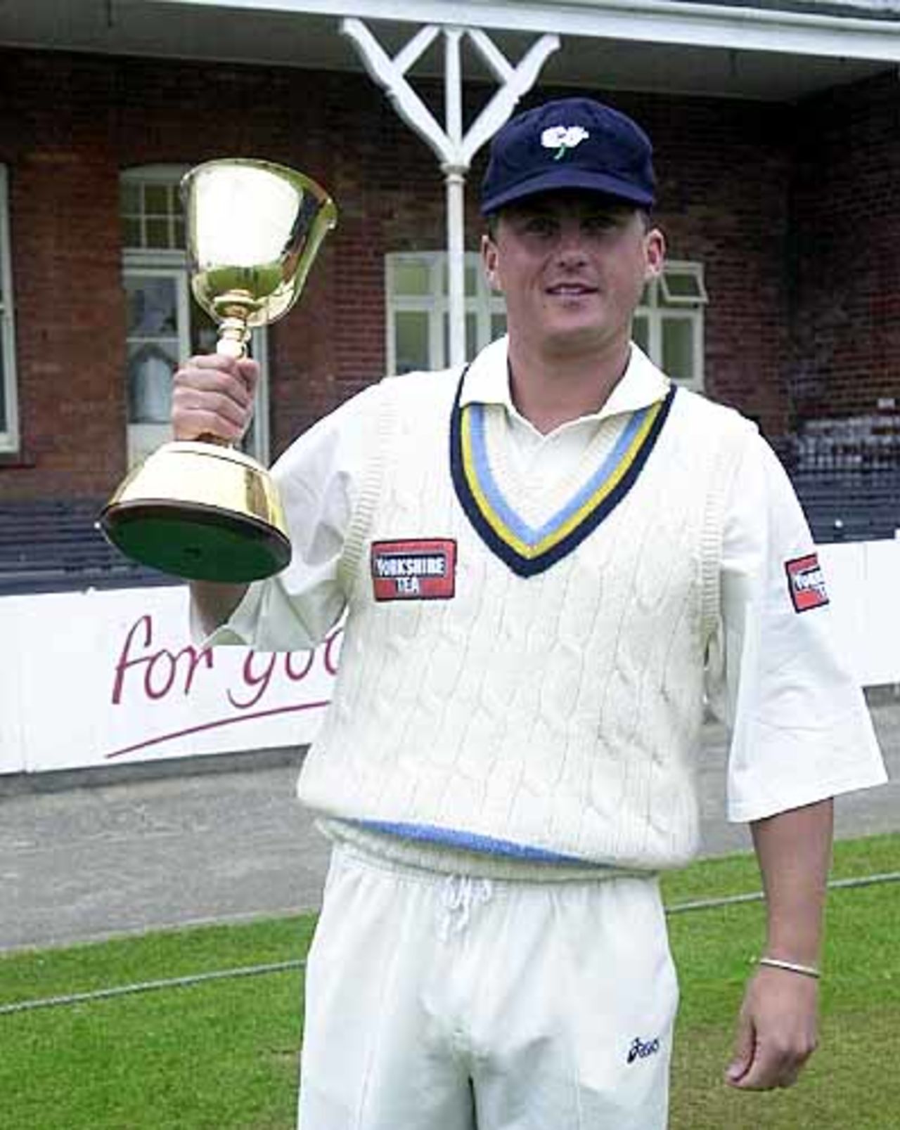 Darren Gough celebrating the CricInfo Championship success