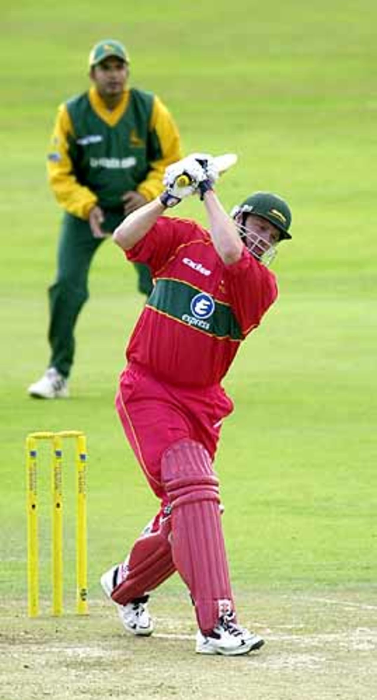 Dakin with a cover drive at Trent Bridge16th September 2001