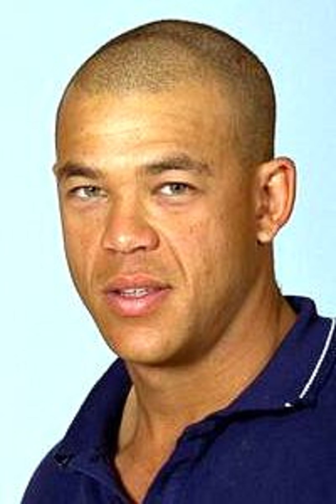 Andrew Symonds of the Australian cricket team poses for a portrait headshot during a photocall in Brisbane, Australia.