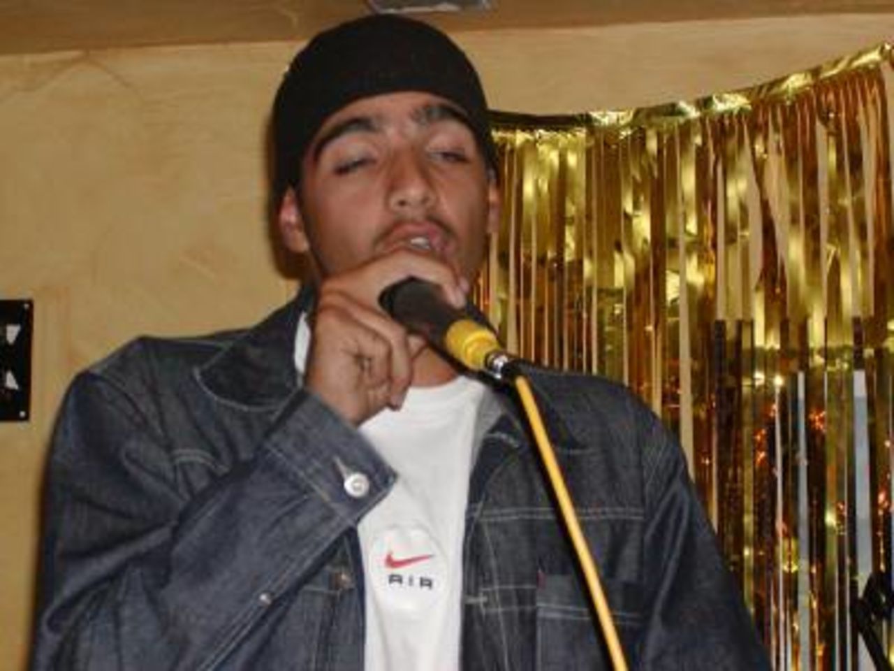 Irfan Shah as Craid David - Hants end of season party 2001