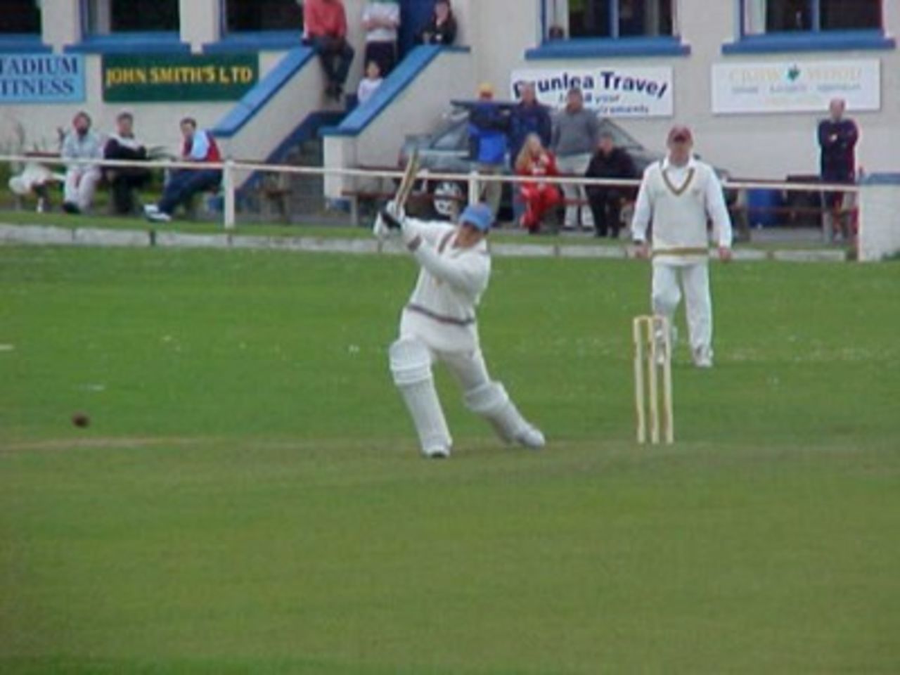 Jacques Rudolph scores his first century against Accrington at Lowerhouse in 2002