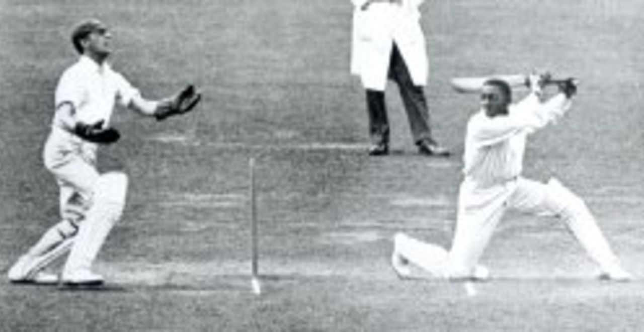 Learie Constantine in action
