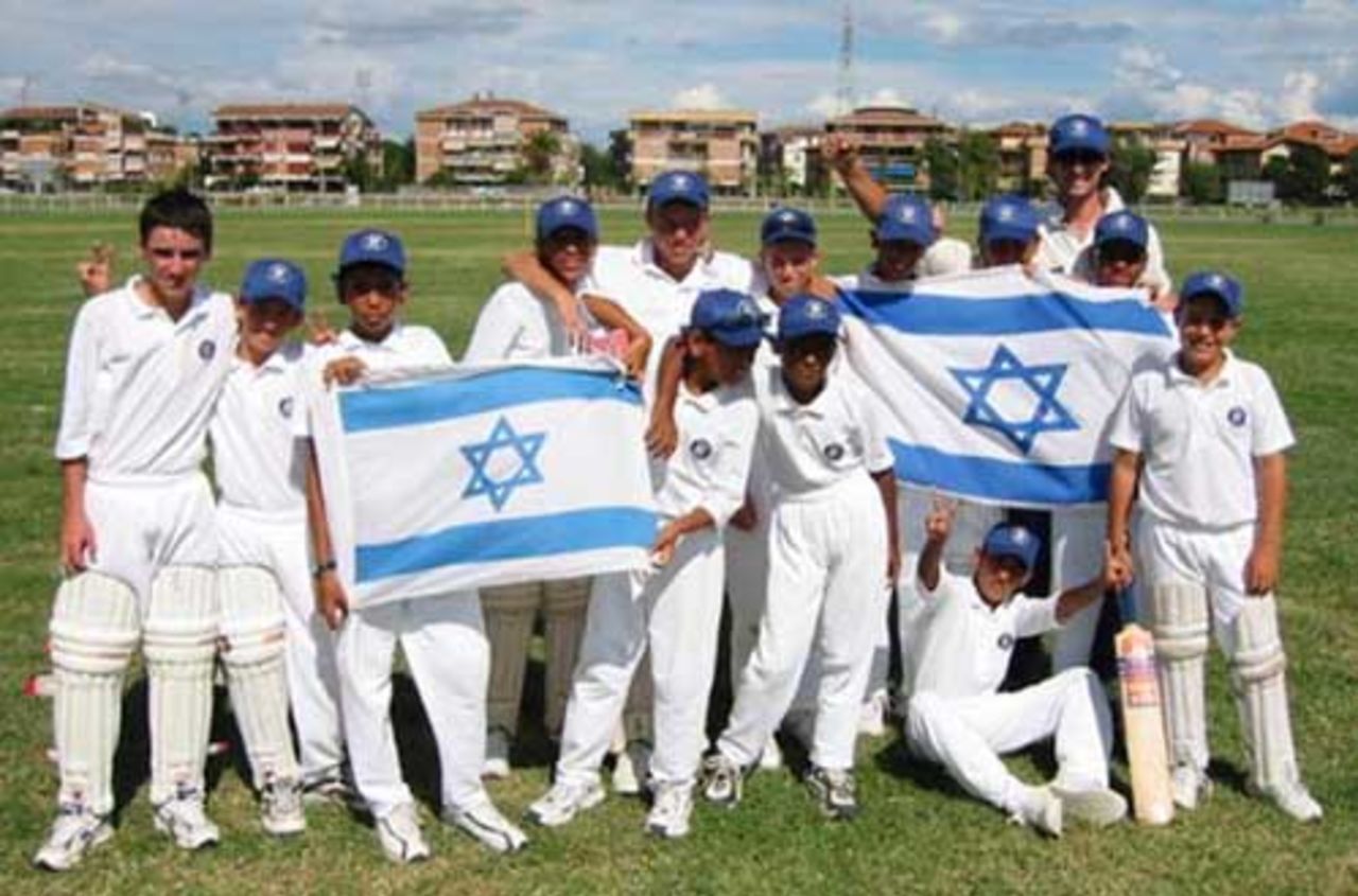 The winning Israeli team, ECC U13 2nd Division