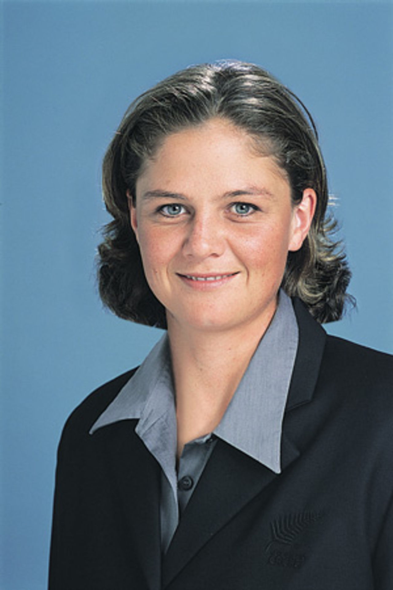 Portrait of Rebecca Rolls - New Zealand women's player in the 2002 season.