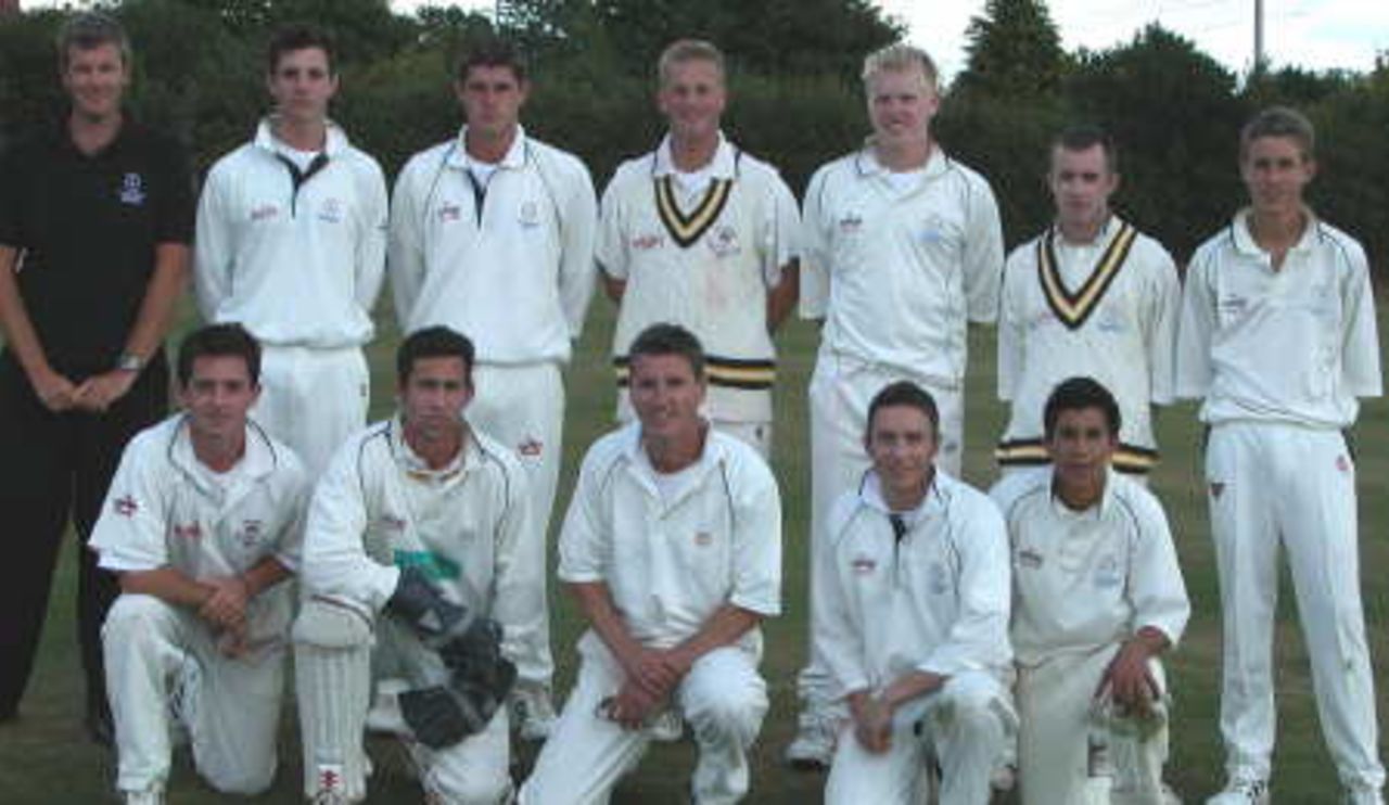 Hampshire Cricket academy during the final match of the 2003 season at Bashley CC.