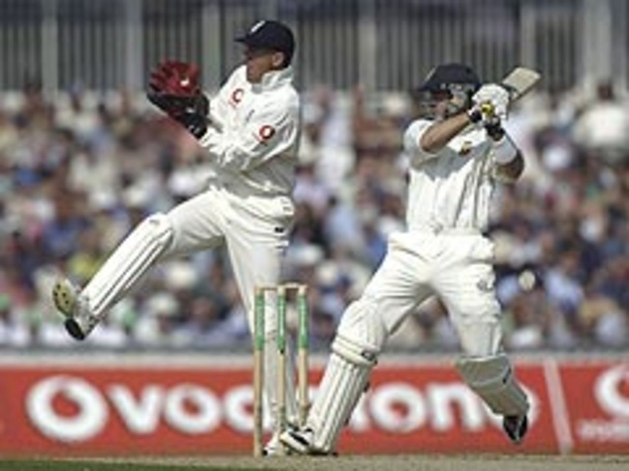 Herschelle Gibbs motors towards his second century of the series at The Oval