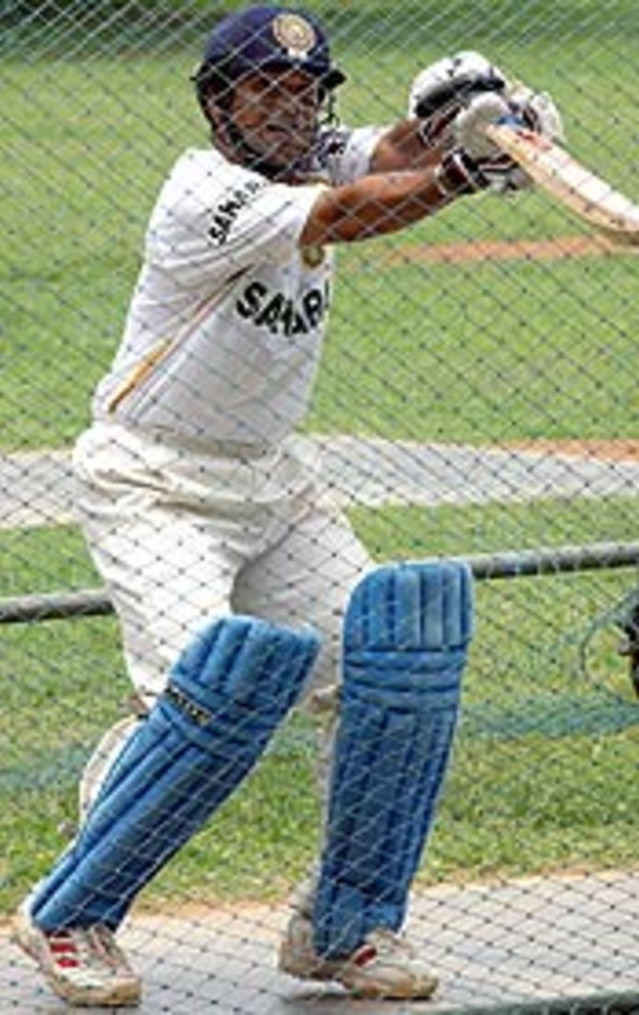 Sachin Tendulkar in the nets, Bangalore, September 6, 2003