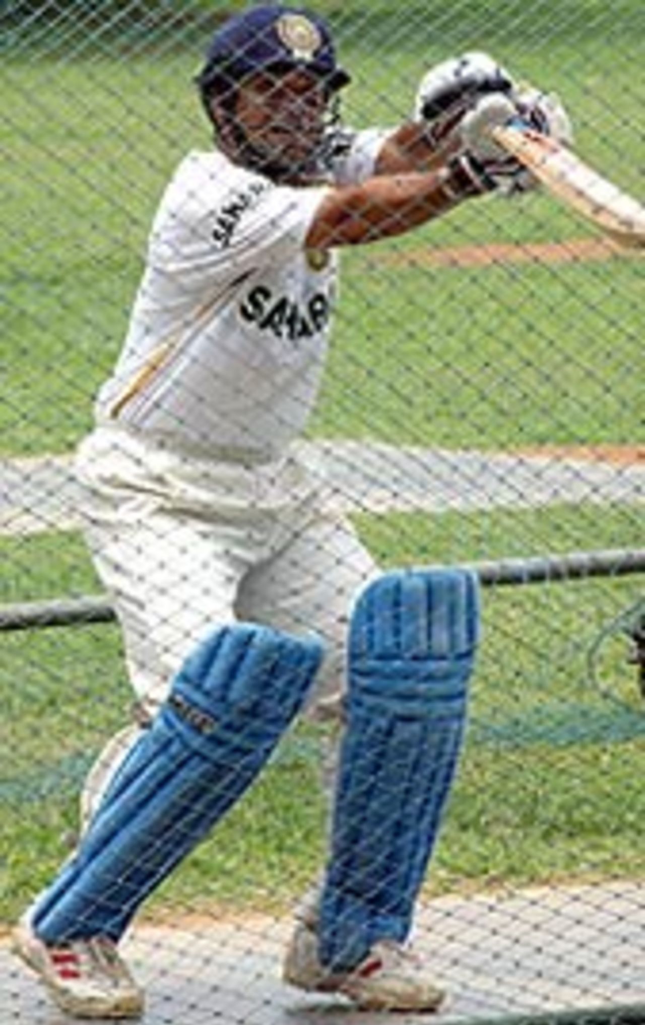 Sachin Tendulkar in the nets, Bangalore, September 6, 2003