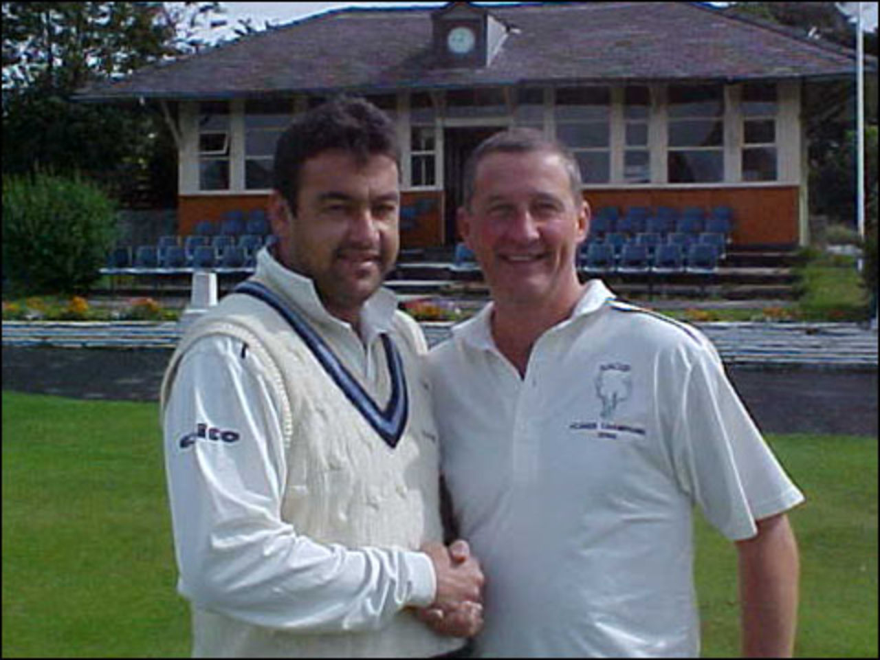 The end of an era at Bacup as professional Shaun Young and captain Neal Wilkinson play their final Lancashire League match at Lanehead.