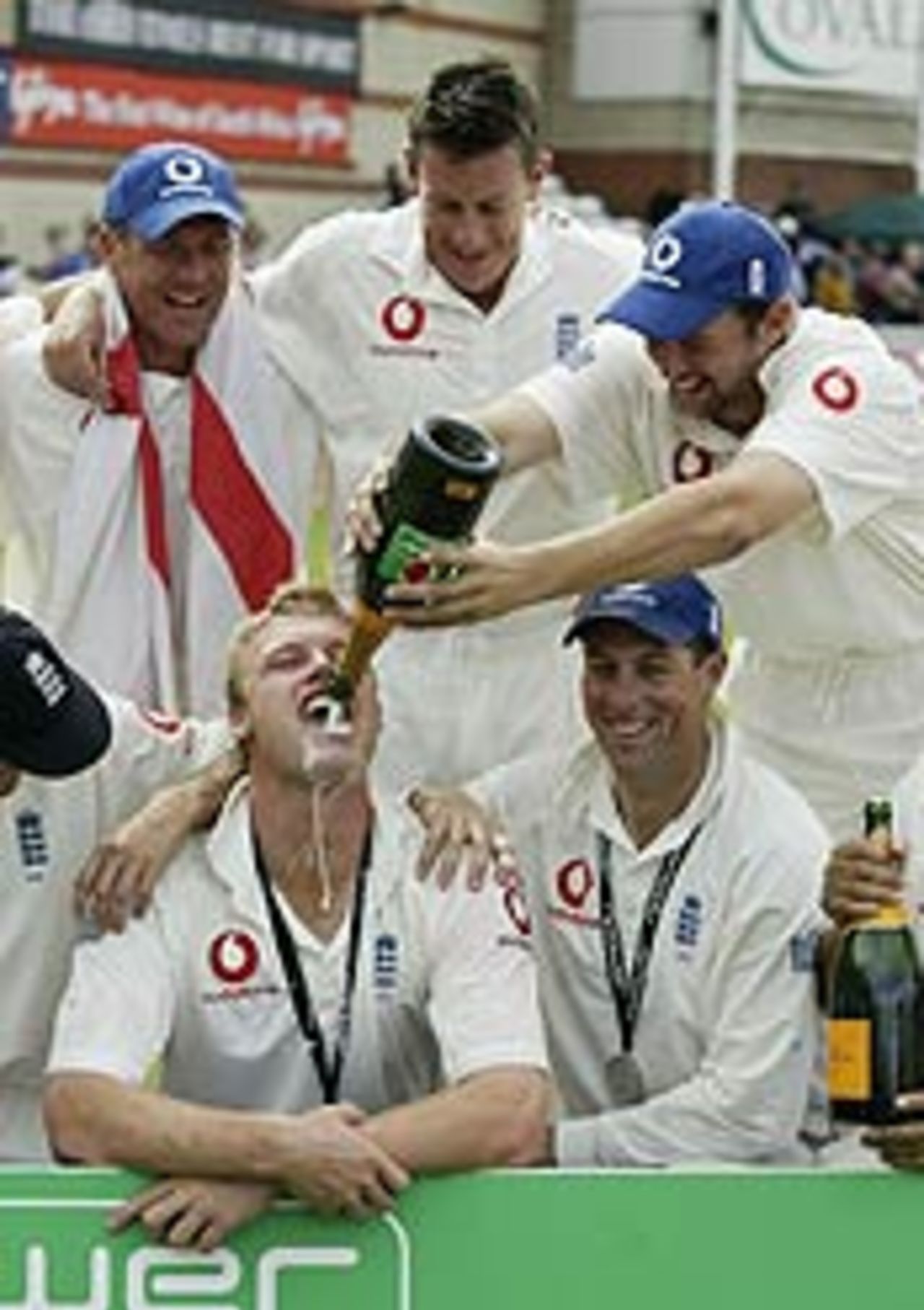 Post-match celebrations, England v South Africa, 5th Test, September 8, 2003