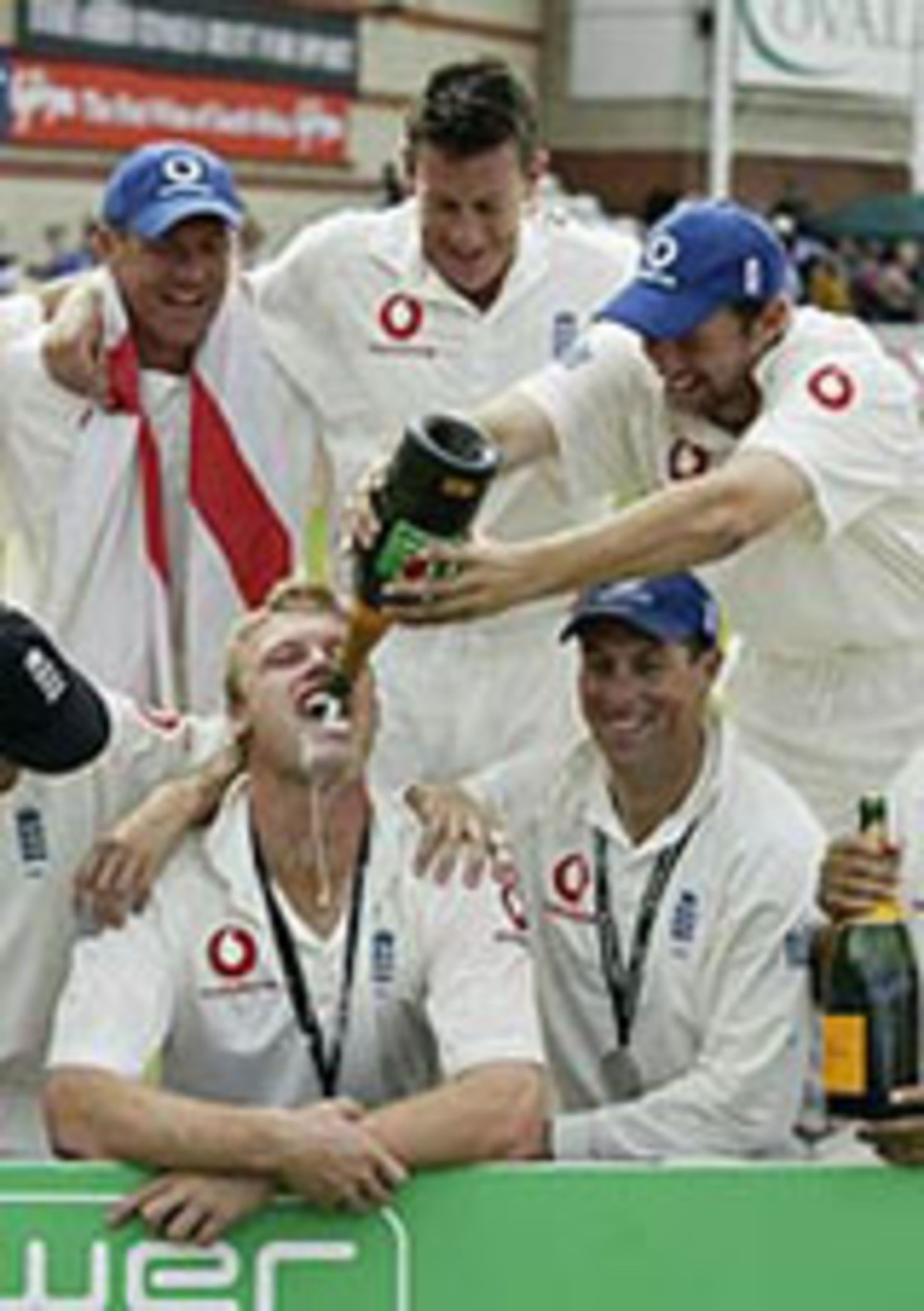 Post-match celebrations, England v South Africa, 5th Test, September 8, 2003