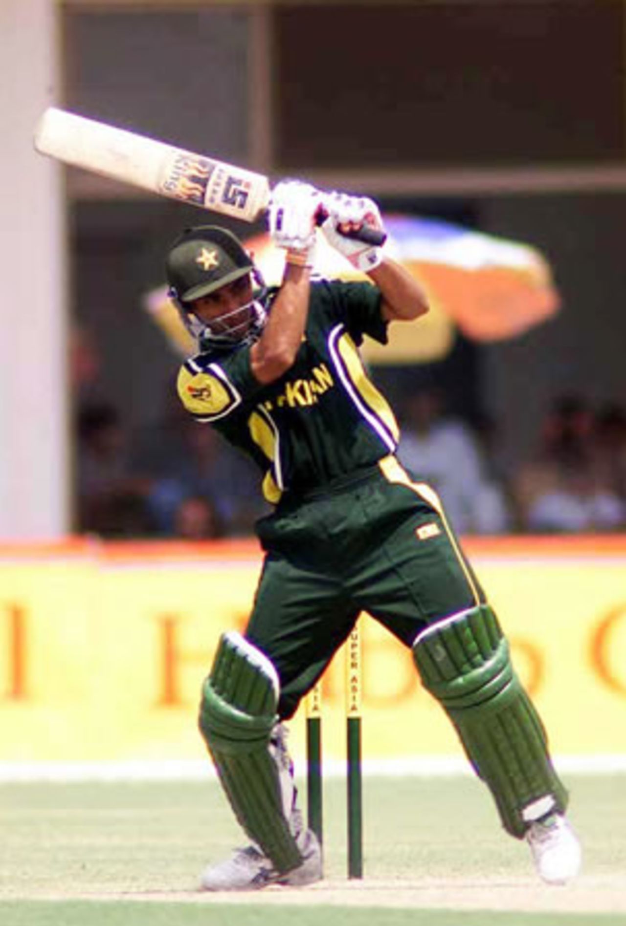 Yasir Hameed works the ball to the onside, Pakistan v Bangladesh, 1st ODI, Multan, September 9, 2003.