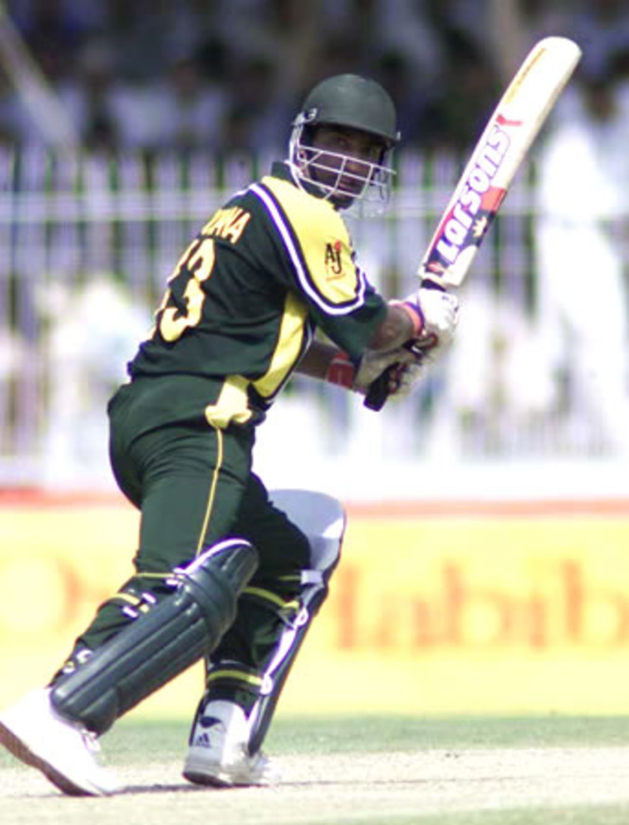 Youhana steers one on his way to 106, Pakistan v Bangladesh, 2nd ODI, Faisalabad, September 12, 2003.