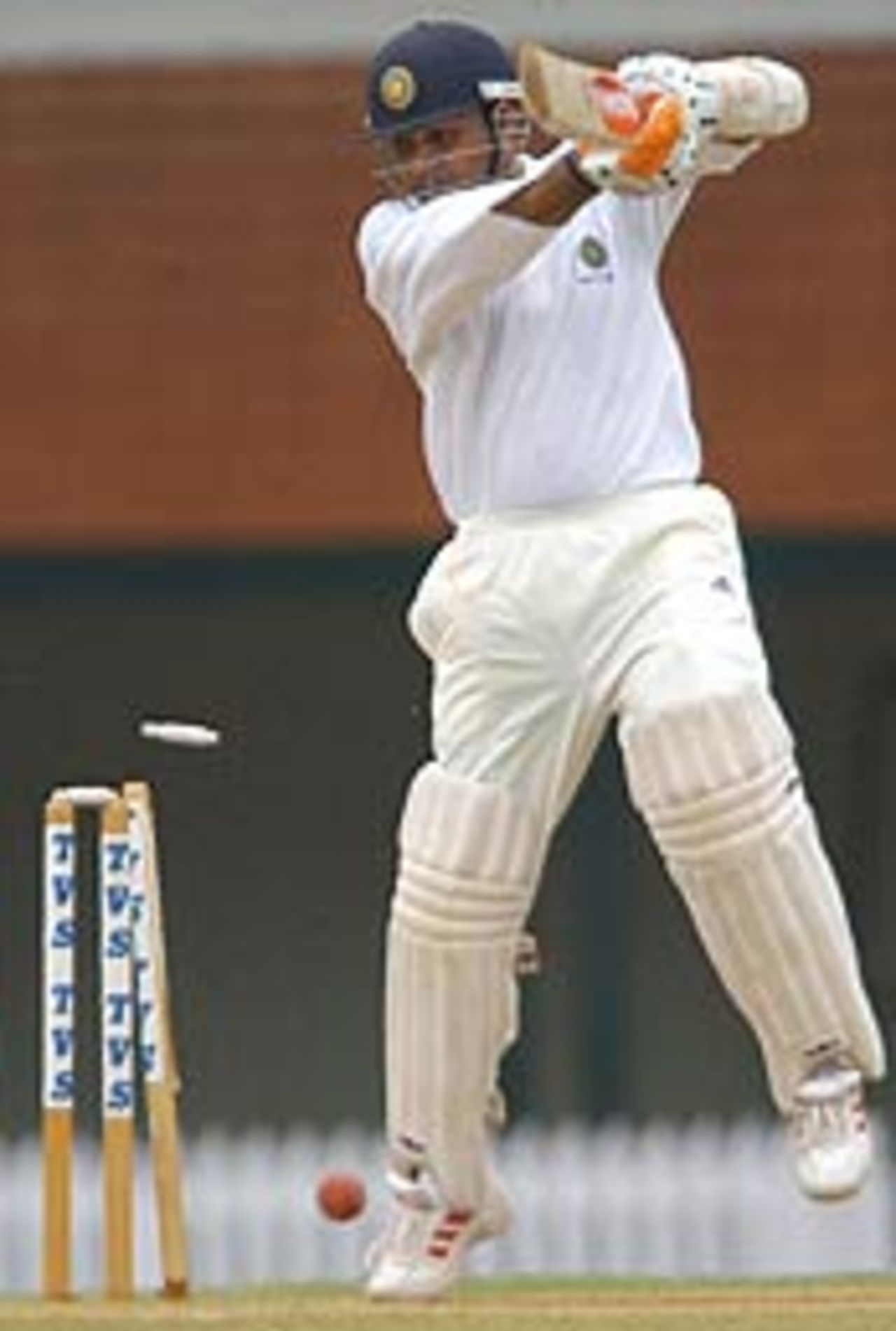 Virender Sehwag bowled for 16, Mumbai v Rest of India, September 19, 2003