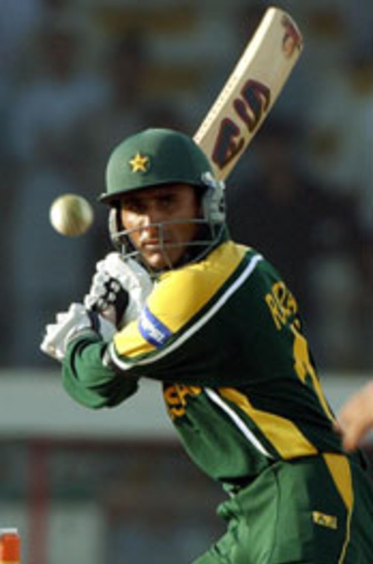 Abdul Razzaq batting, Pak v Bang, 5th ODI, Karachi, September 21, 2003