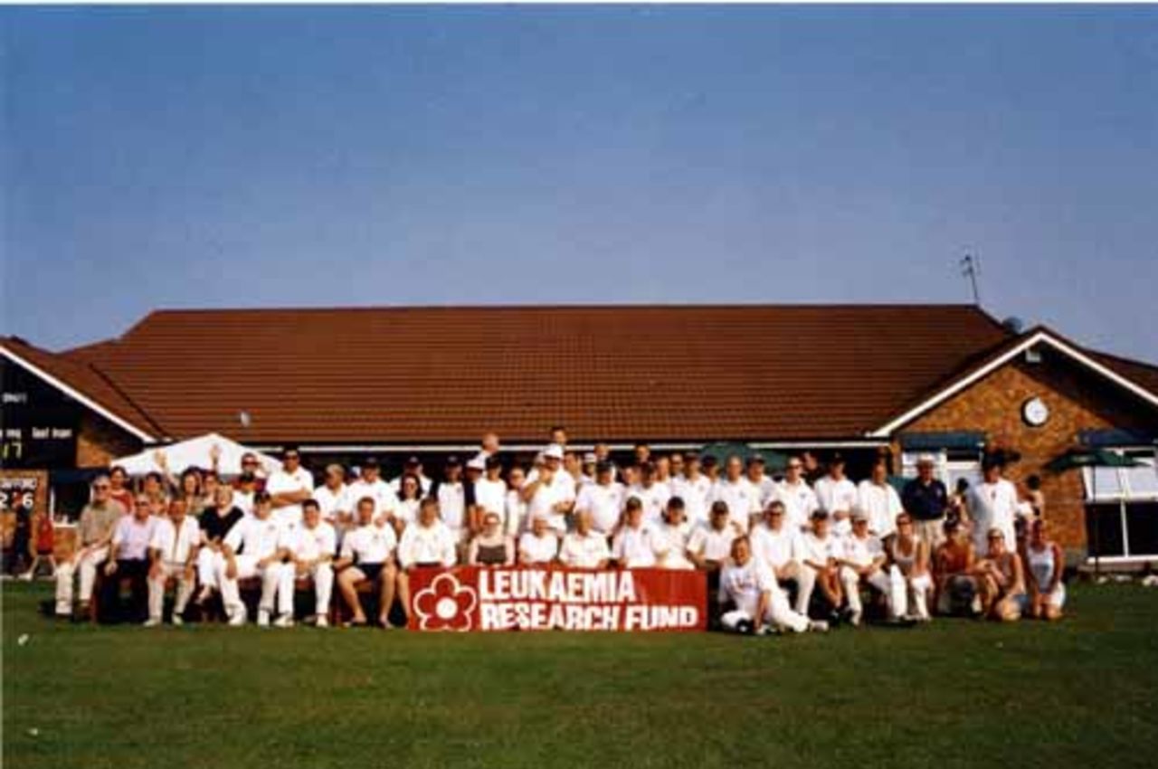 Barmy Army at Stafford Cricket Club, 8th August 2003