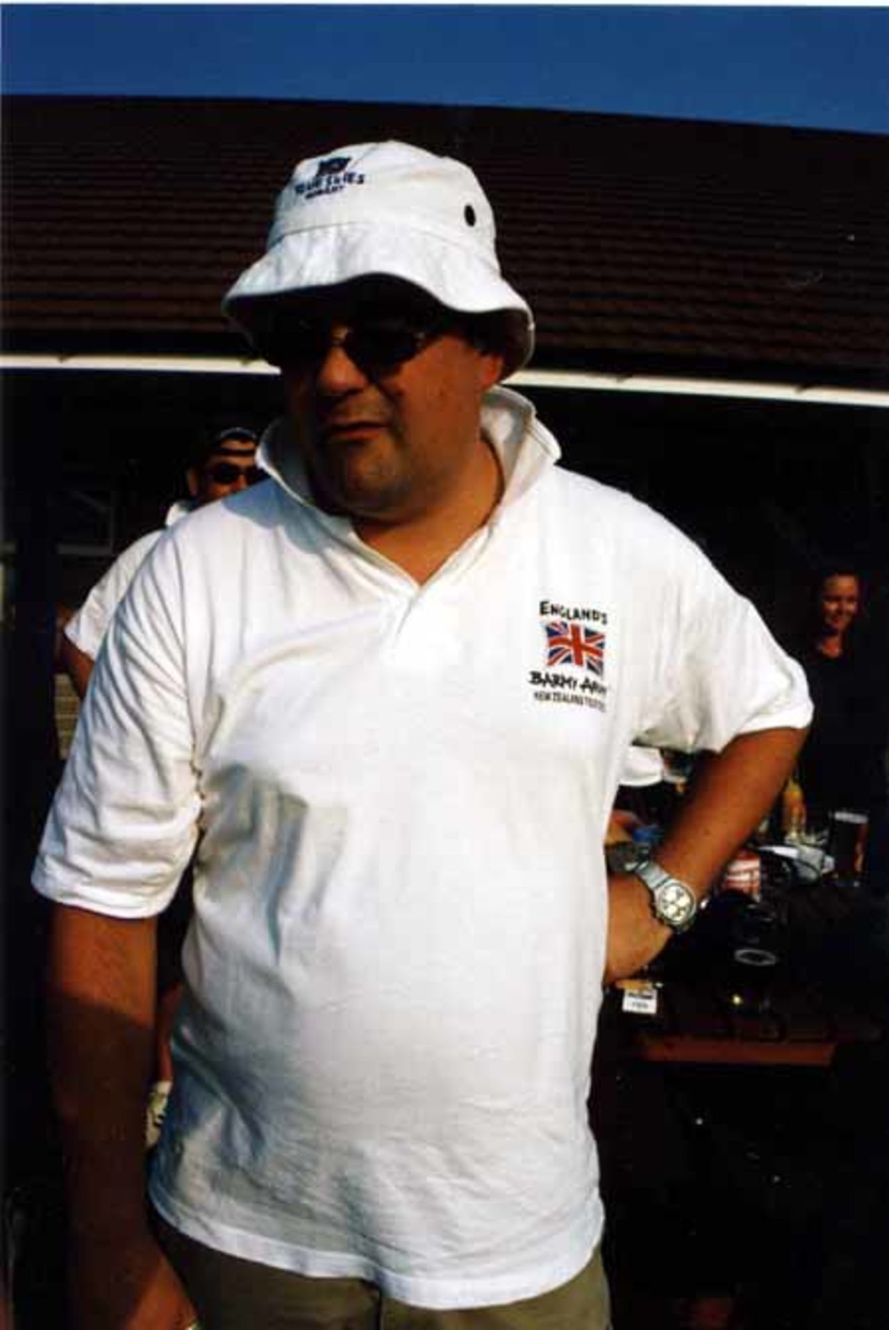Barmy Army at Stafford Cricket Club, 8th August 2003