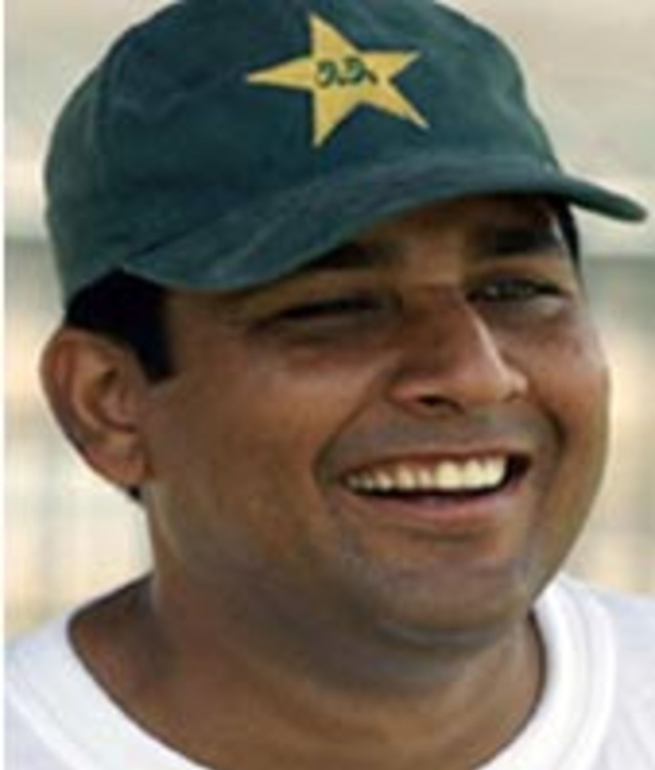 Inzamam-ul-Haq at a practice session at Multan