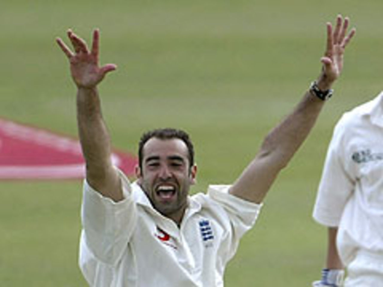 Richard Johnson appeals, Eng v Zim, 2nd Test, Durham, June 6, 2003