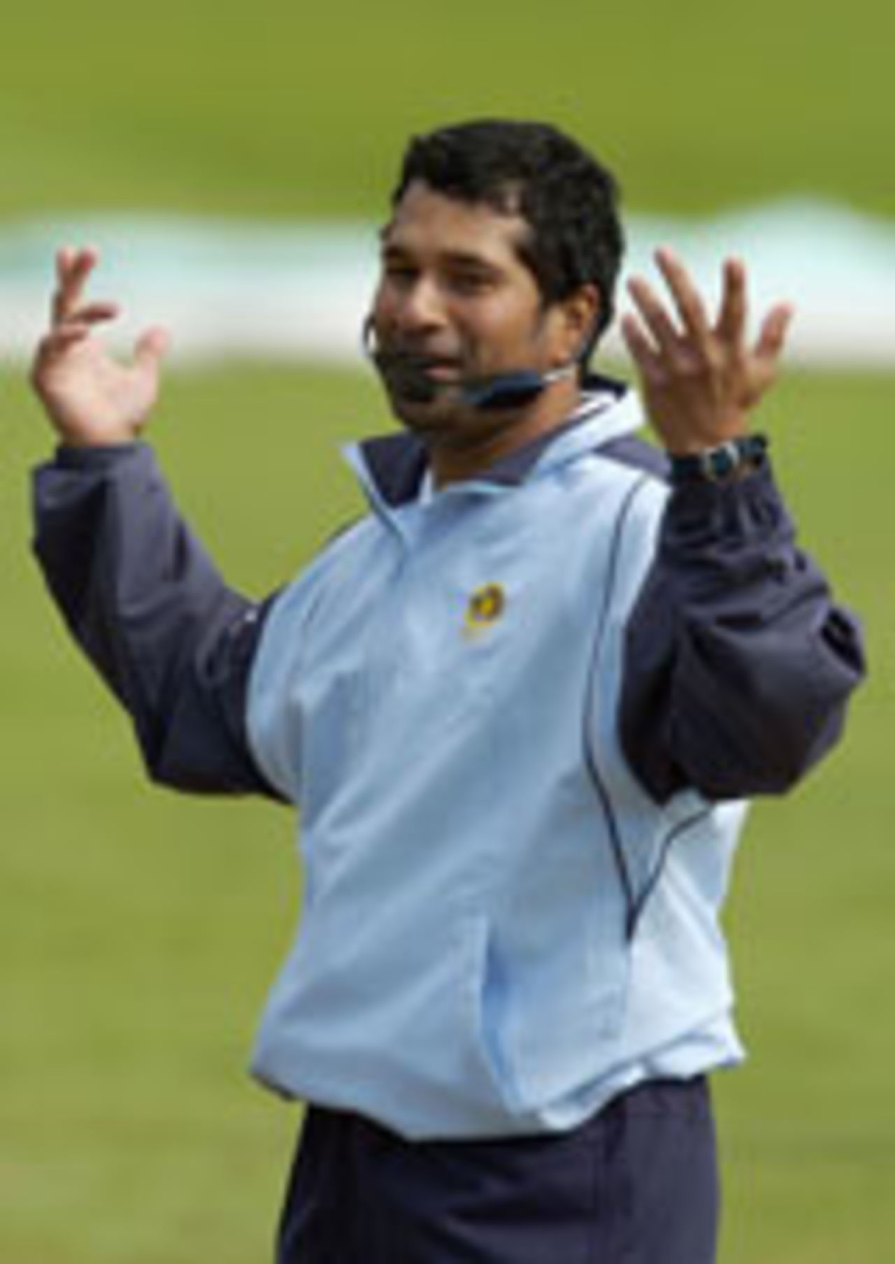 Sachin Tendulkar warms up prior to India's game against England, England v India, NatWest Challenge, August 31 2004