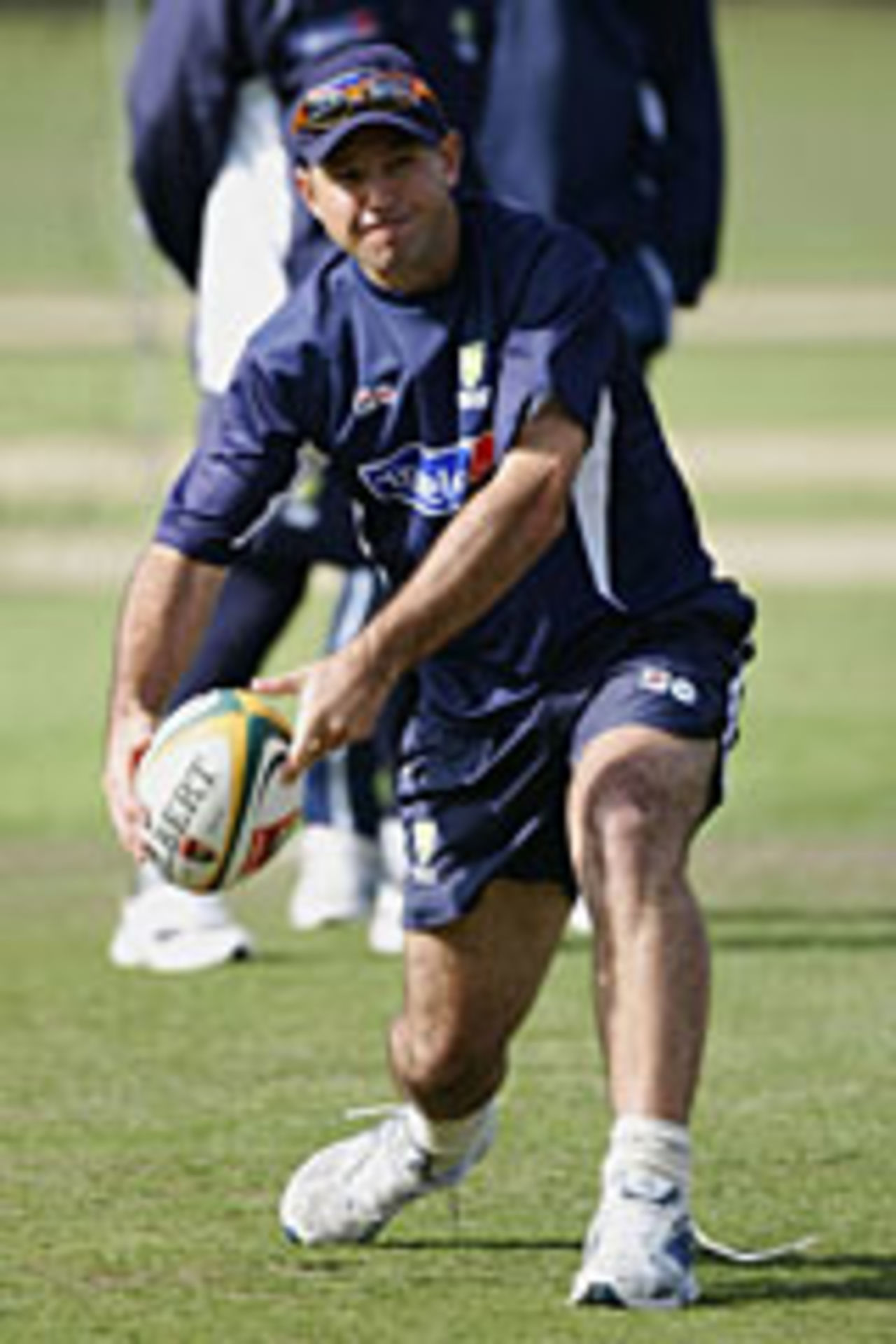 Ricky Ponting trains ahead of the Champions Trophy, September 6, 2004