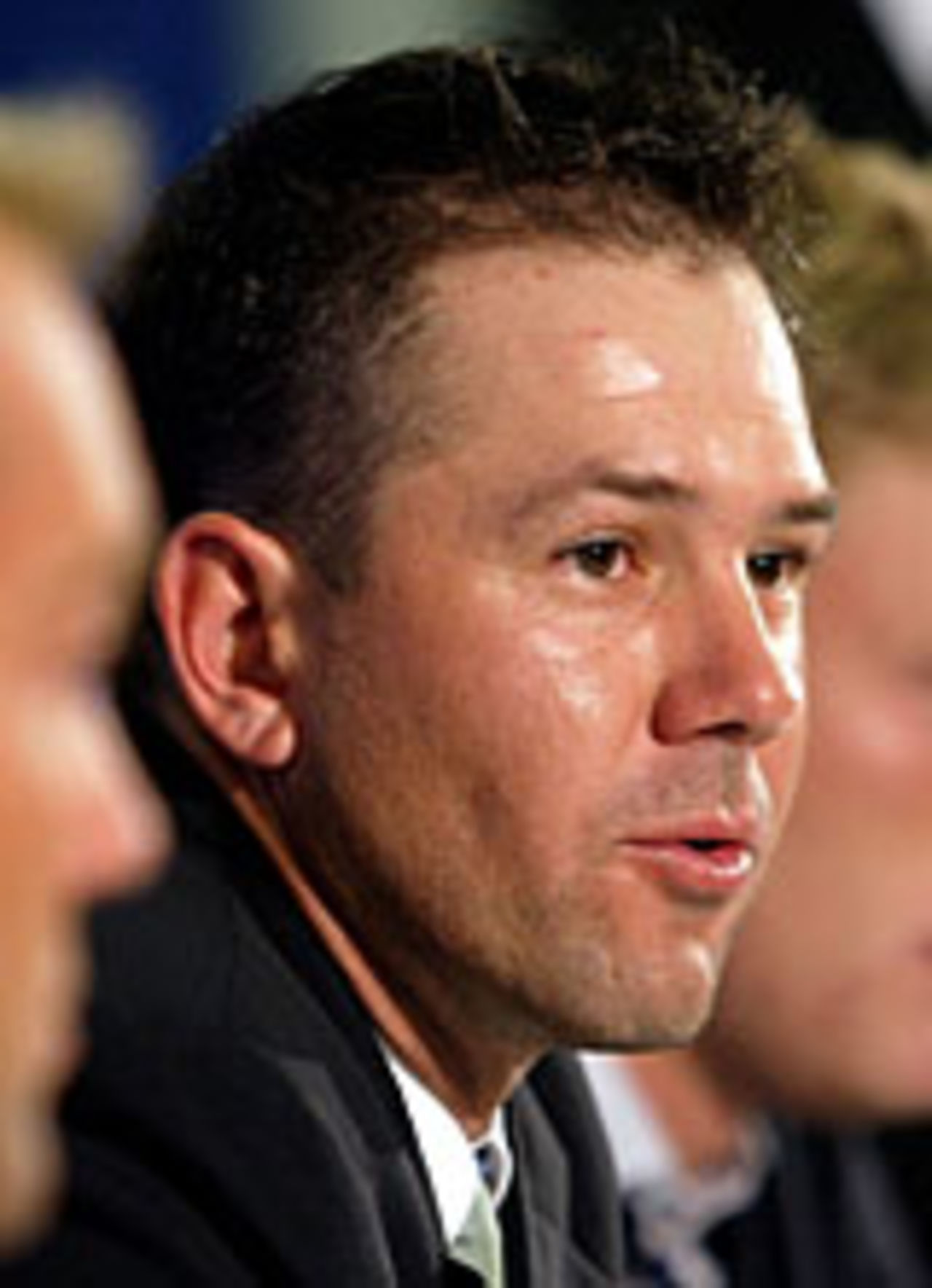 Ricky Ponting faces the media at the ICC awards, London, September 7, 2004