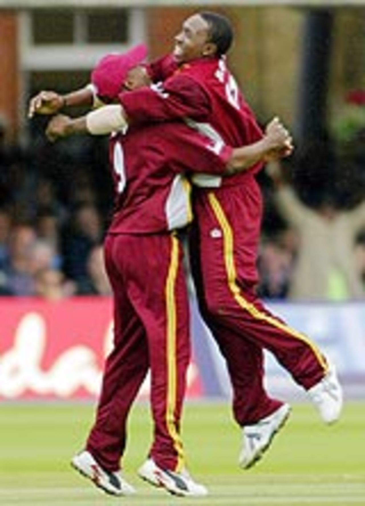 Dwayne Bravo celebrates a wicket