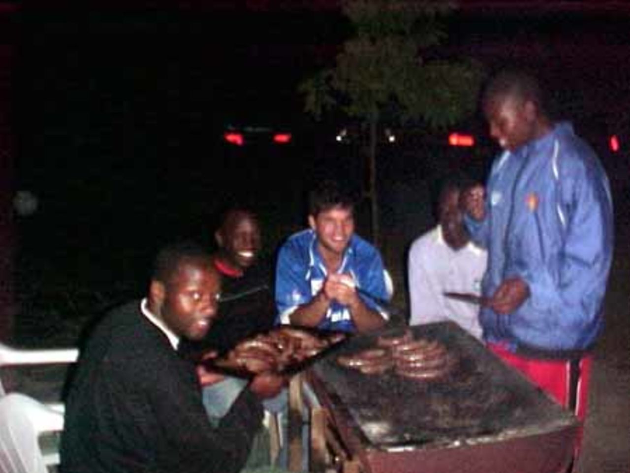 Candidates enjoying the Barbeque