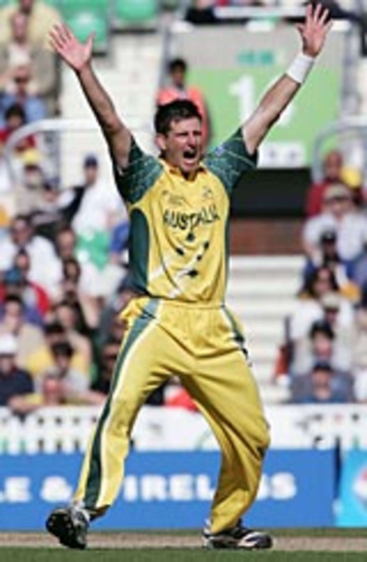 Mike Kasprowicz strikes, Australia v New Zealand, The Oval, September 16, 2004