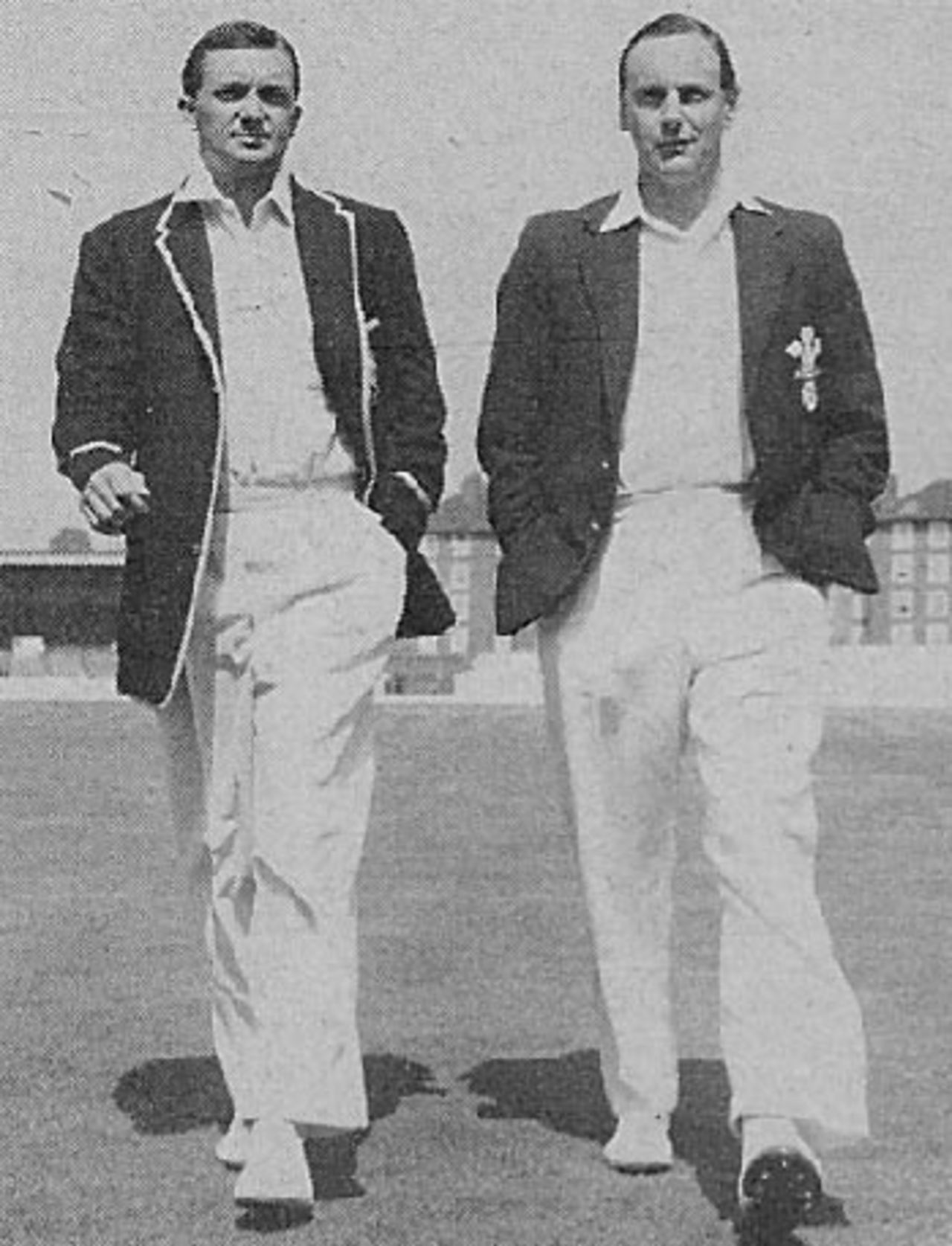 Richie Benaud and Peter May, Surrey v Australians, 1961