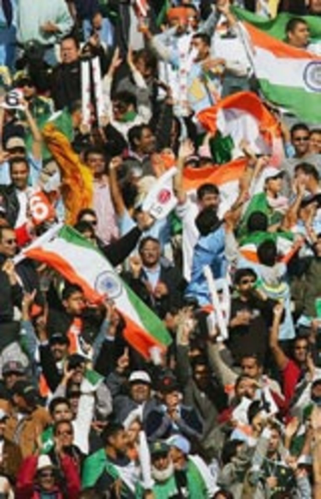 A large crowd of Indian supporters, India v Pakistan, ICC Champions Trophy, September 19 2004