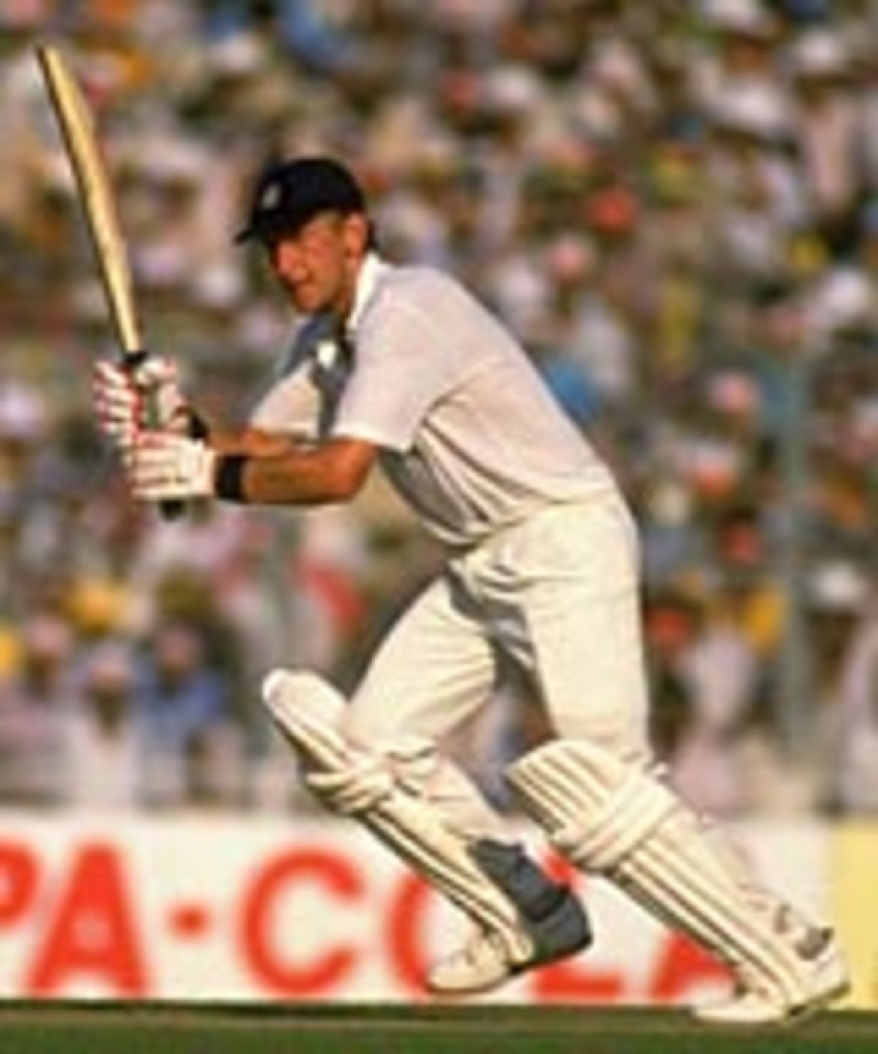 Bill Athey batting during the 1987 World Cup final