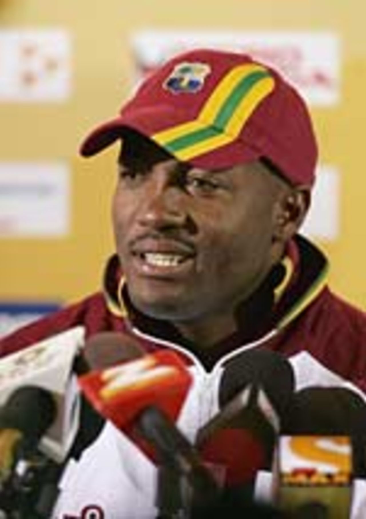 Brian Lara at press conference ahead of Champions Trophy final