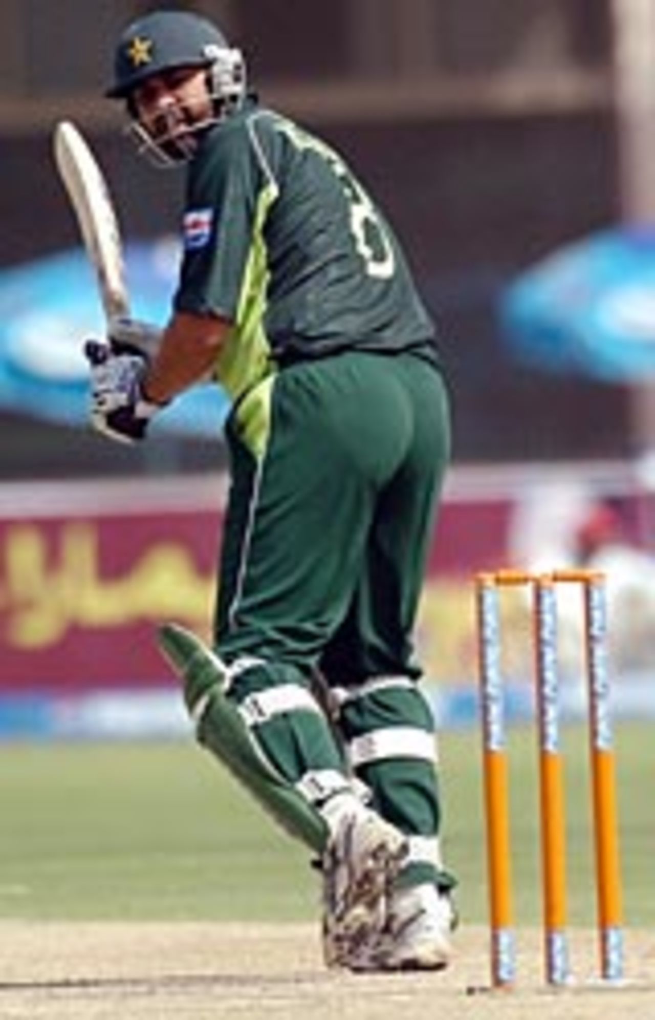 Inzamam-ul-Haq on his way to 73, Pakistan v Zimbabwe, Paktel Cup, Lahore, September 30, 2004