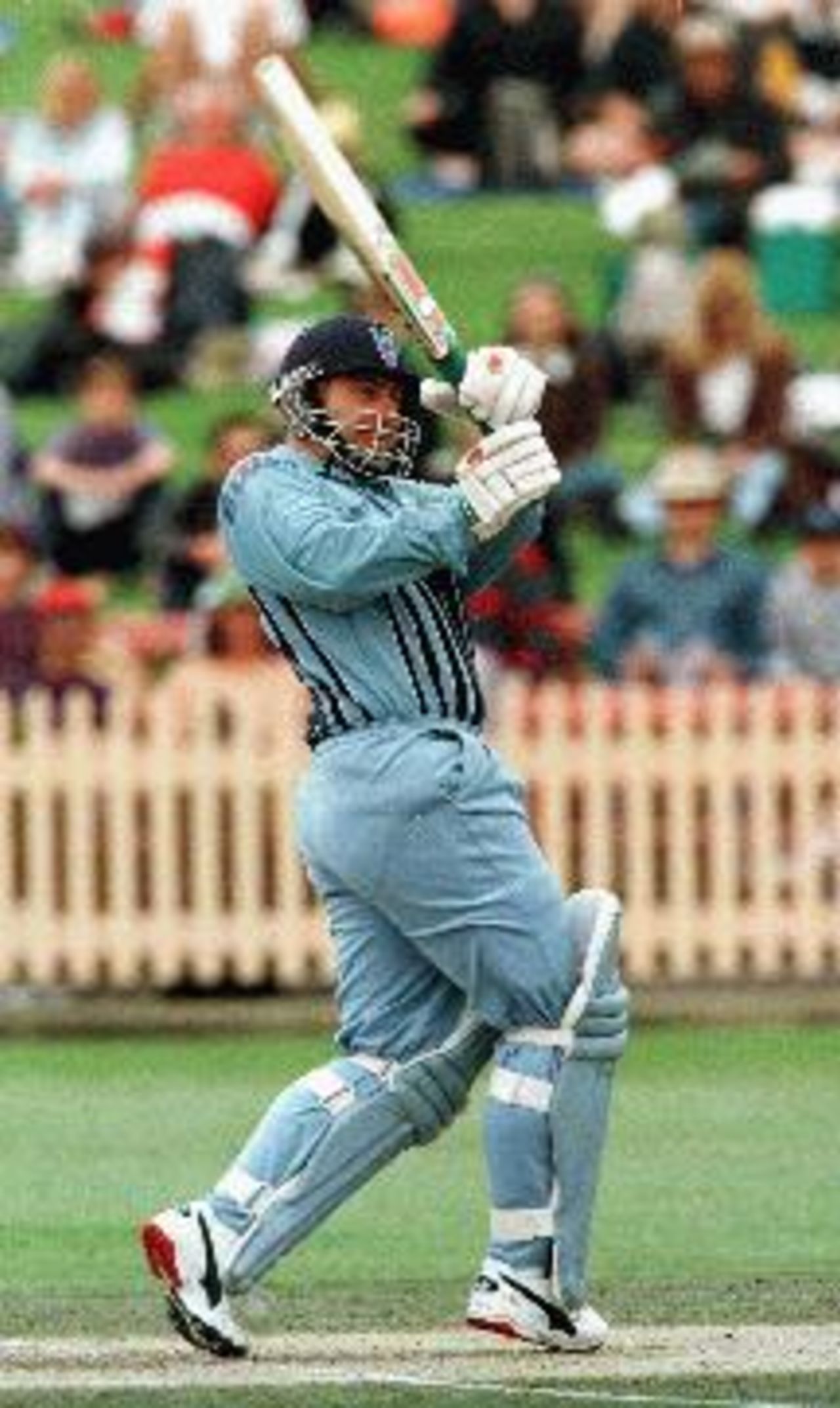 Mark Taylor scores a boundary for the NSW Blues against SA, 5
