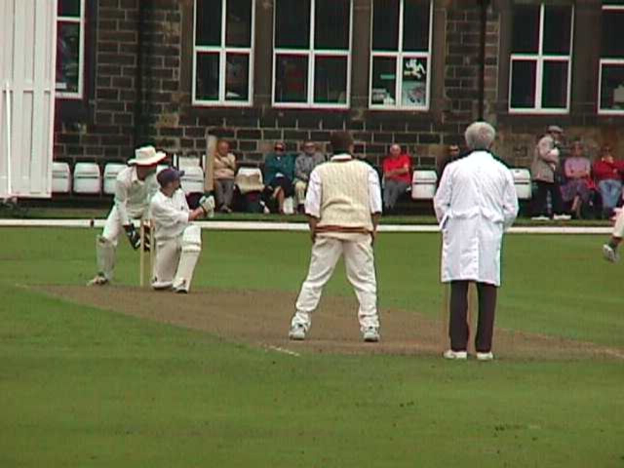 Alex Scholefield in action during his innings of 44 in the E.W. Cartons Worsley Cup Final