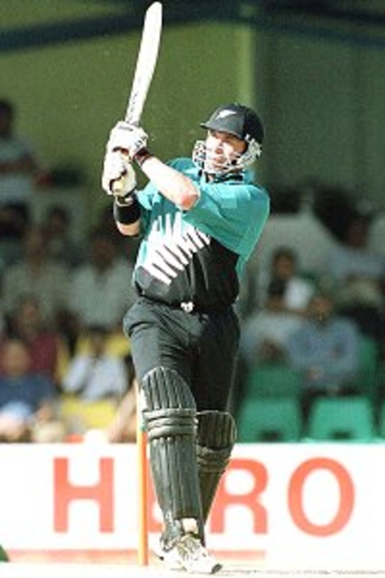 11 Oct 2000: Roger Twose of New Zealand hits out on his way to a half century in the Semi final of the New Zealand v Pakistan ICC Knockout Trophy tournament at the Gymkhana Club Ground, Nairobi, Kenya. Mandatory Credit: Tom Shaw/ALLSPORT
