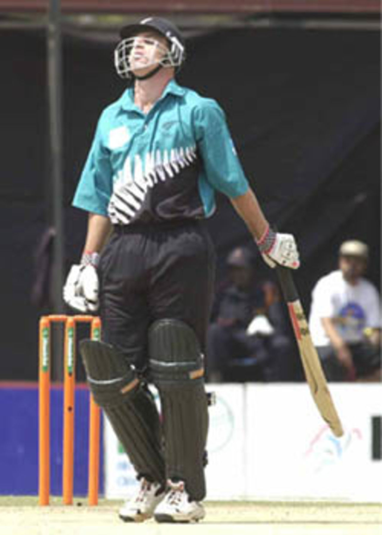 Spearman rues after Yuvraj brings off a scintillating catch, ICC KnockOut, 2000/01, Final, India v New Zealand, Gymkhana Club Ground, Nairobi, 15 October 2000.