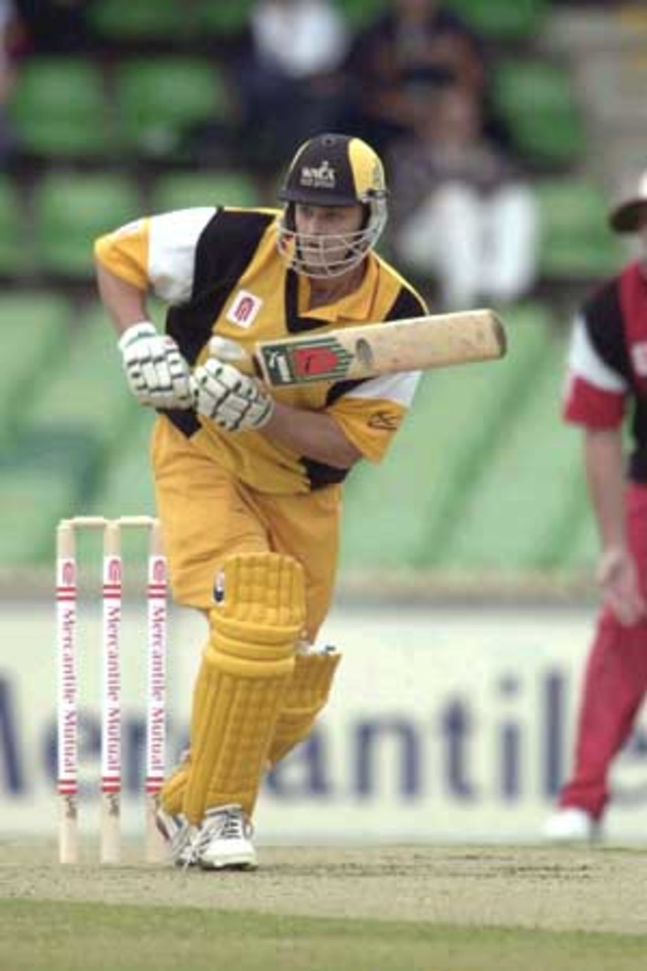 20 Oct 2000: Adam Gilchrist of Western Australia in the Mercantile Mutual Cup match between the Western Australian Warriors and South Australian Redbacks at the WACA ground in Perth, Australia.