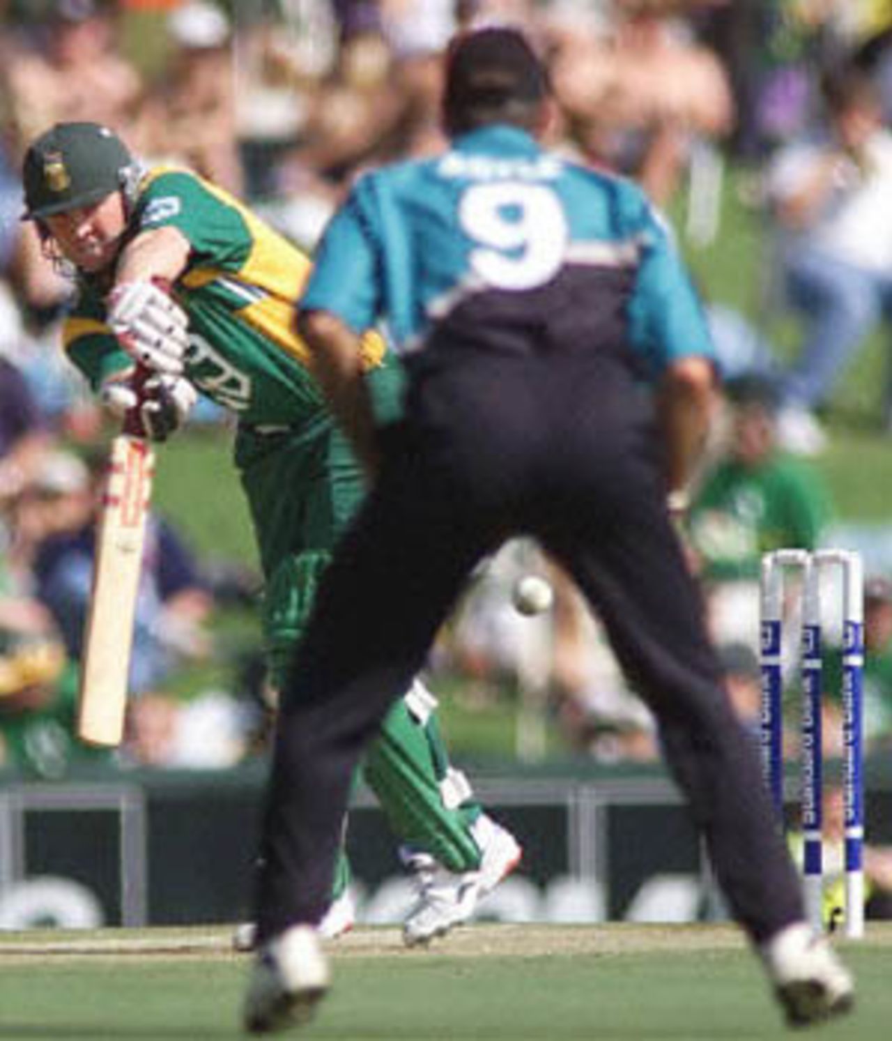Daryll Cullinan flicks the ball off his pads, New Zealand in South Africa, 2000/01, 3rd One-Day International, South Africa v New Zealand, SuperSport Park, Centurion, 25 October 2000.