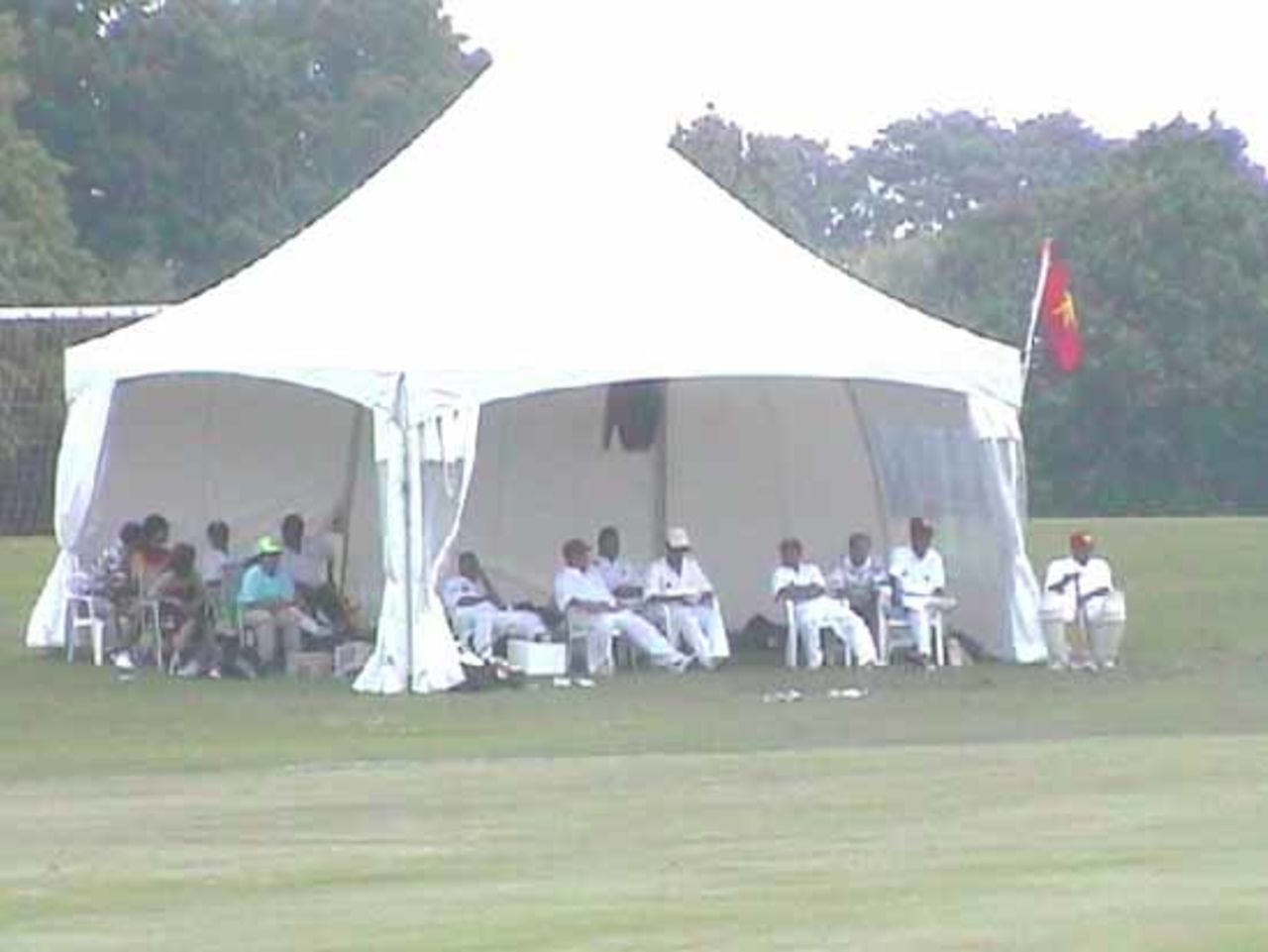PNG watch a match at the ICC Trophy