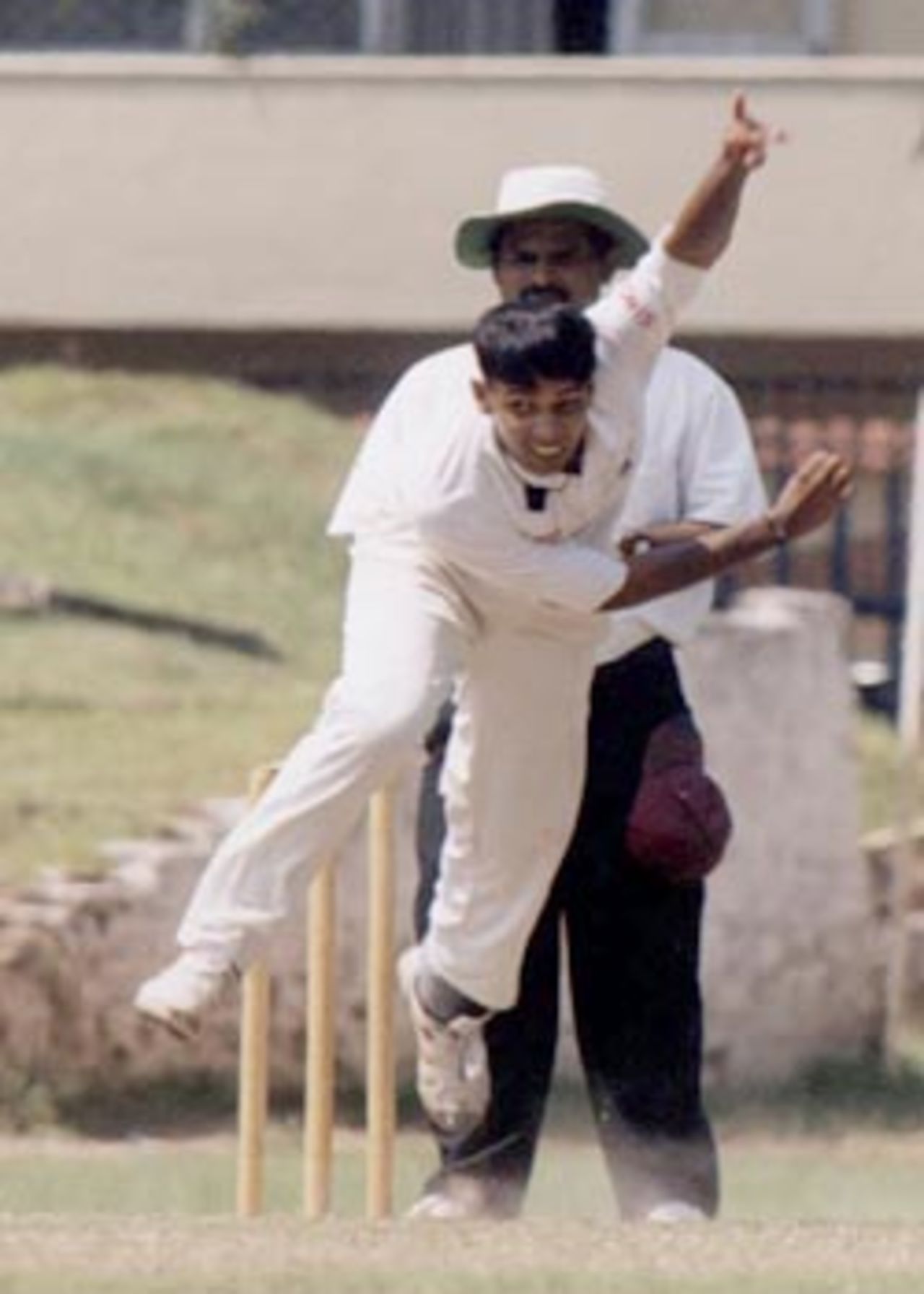 Colombo Cricket Club Paceman Indika Gallage in Action